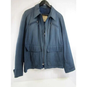 London Fog Maincoats Vintage Navy  Jacket Zip-up